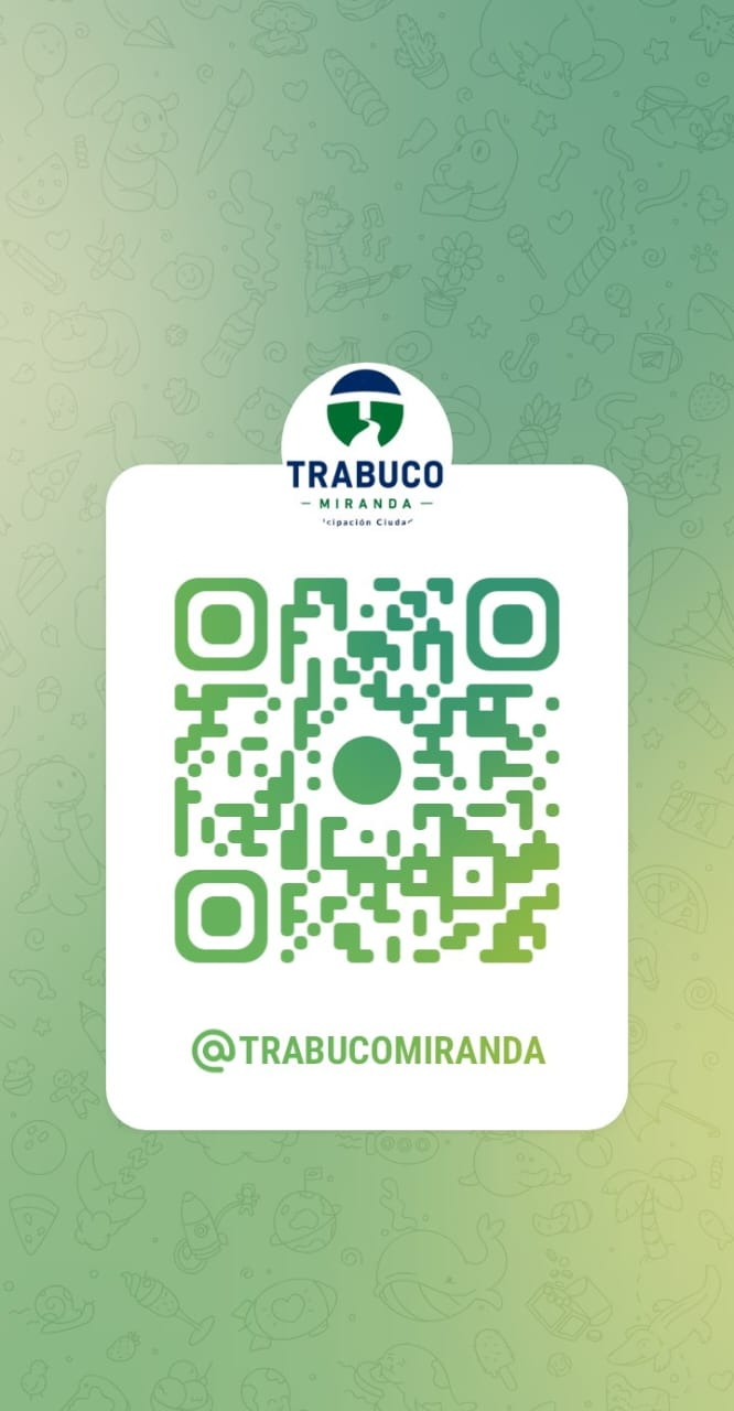 Código QR para unirse al canal de Telegram @TRABUCOMIRANDA